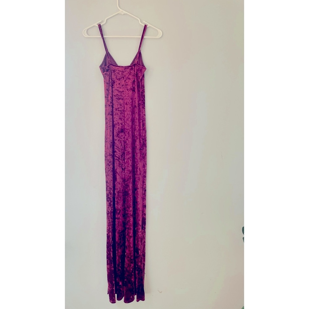 Long velvet dress